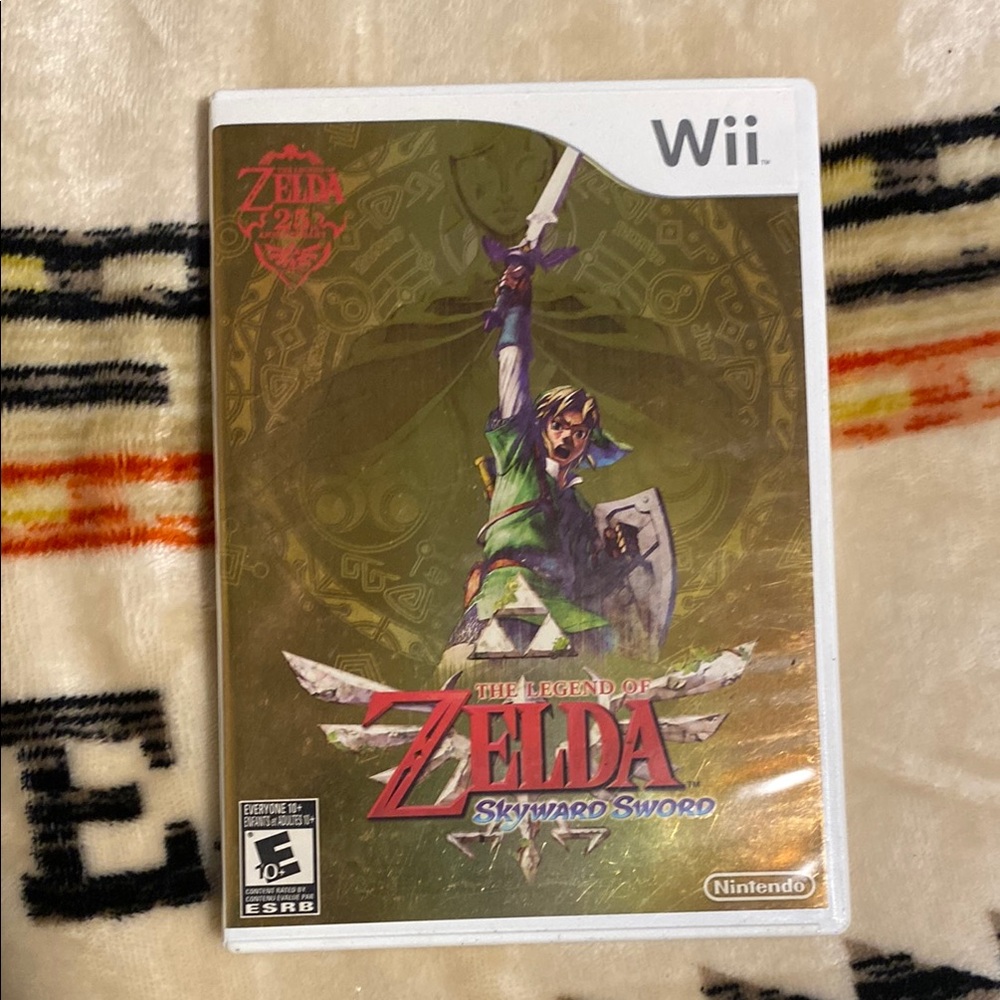 Gold Legend of Zelda Skyward Sword Video Game for Wii